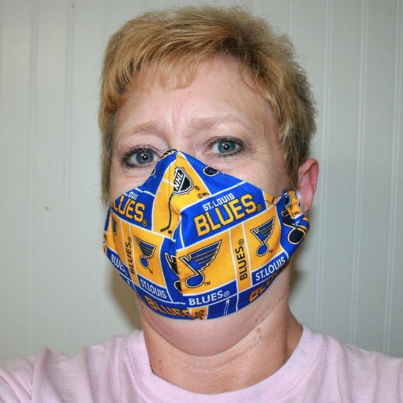 Hand Crafted Other - HANDMADE St. Louis Blue Face Mask Shield